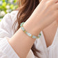 Icy & Green Jadeite Jade Bracelet