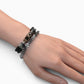Wealth God Dzi Bead w/ Leather Bangle