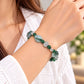 Flower Green Jadeite Jade Bracelet