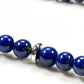 Green Phantom Quartz Charm w/ Lapis Lazuli Dual -Loop Bracelet