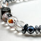 Citrine Charm + Hematoid Quartz w/ Sweden Meteorite Bracelet