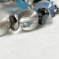 Aquamarine Charm + Kyanite w/ Brookite in Quartz Bracelet