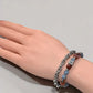 Letter K | Red Auralite  & Kyanite Bracelet