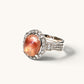 Yellow Rabbit Fur Quartz Ring