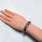 Letter P | Peach Moonstone & Hypersthene Bracelet