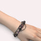 Ametrine Charm + Fluorite Pyrite w/ Eye Auralite Quartz Bracelet
