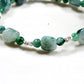 Flower Green Jadeite Jade Bracelet