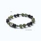Letter N | Iolite & Green Lithium Mica Bracelet