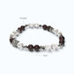 Letter V | Clear Quartz & Garnet Bracelet