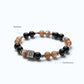 Letter P | Peach Moonstone & Hypersthene Bracelet