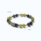 Letter Q | Serpentine Jade & Black Auralite Bracelet