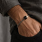 Black & White Dzi Bead Bracelet