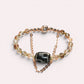 Nectar Dzi Bead w/ Blackgold Super Seven Quartz Bangle