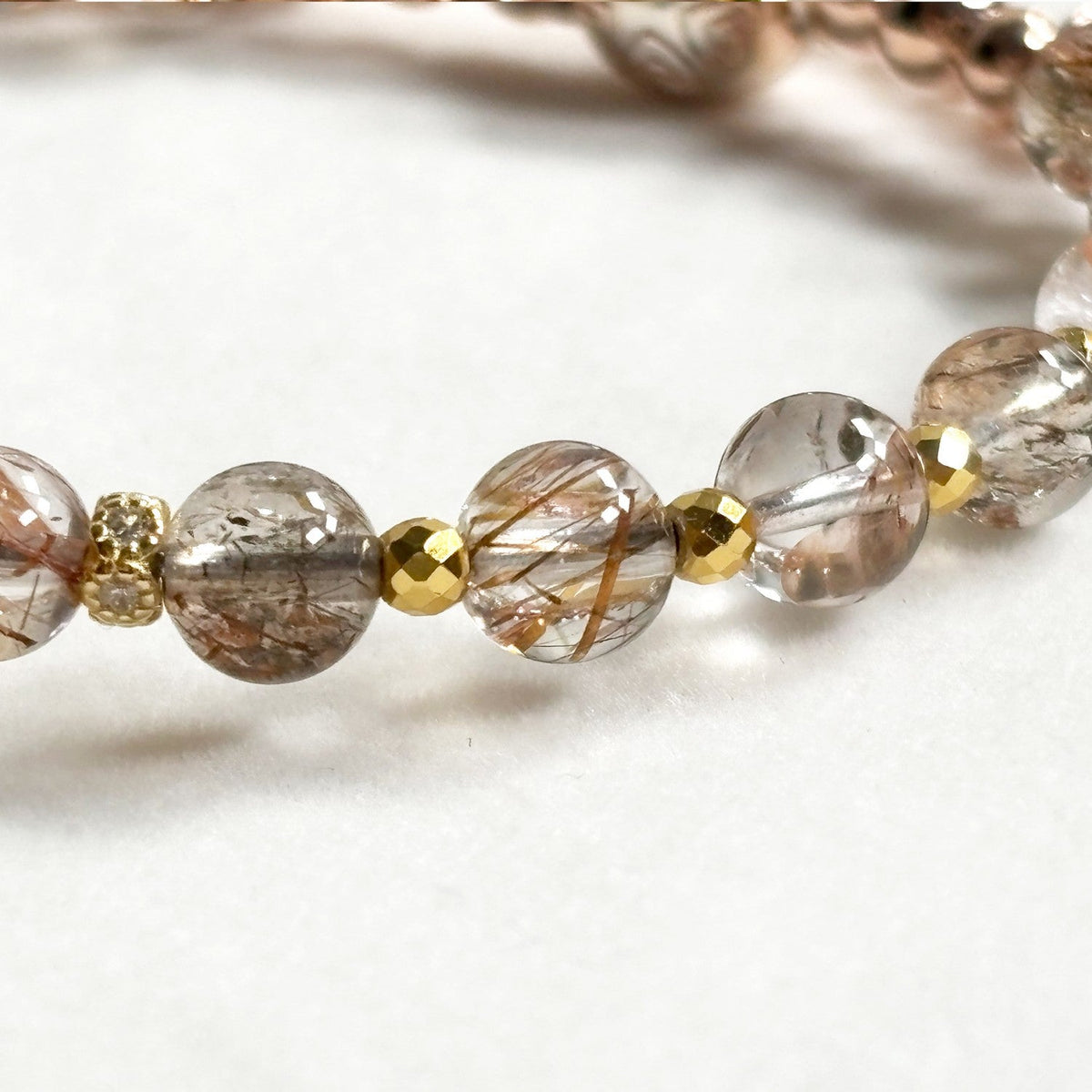 Nectar Dzi Bead w/ Blackgold Super Seven Quartz Bangle