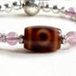 Special Three Eye Dzi Bead w/ Amethyst Super Seven Quartz Bangle
