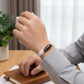 Money Hook Dzi Bead Leather Bracelet