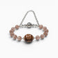 Garuda Dzi Bead w/ Red Rutilated Quartz Bangle