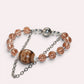 Garuda Dzi Bead w/ Red Rutilated Quartz Bangle