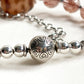 Garuda Dzi Bead w/ Red Rutilated Quartz Bangle