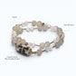 Wujie Boundless Dzi Bead + Green Moonstone w/ Kunzite Dual-Loop Bracelet