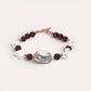 Freshwater Pearl w/ Purple Garnet Bracelet