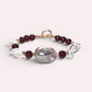 Freshwater Pearl w/ Purple Garnet Bracelet