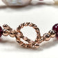 Freshwater Pearl w/ Purple Garnet Bracelet