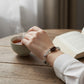 Horse Tooth Dzi Bead +  Grey Moonstone w/ Akoya Pearl Bangle