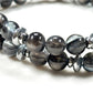 Blackgold Super Seven Quartz Charm w/ Black Skeletal Sunstone Dual -Loop Bracelet