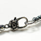 Blackgold Super Seven Quartz Charm w/ Black Skeletal Sunstone Dual -Loop Bracelet