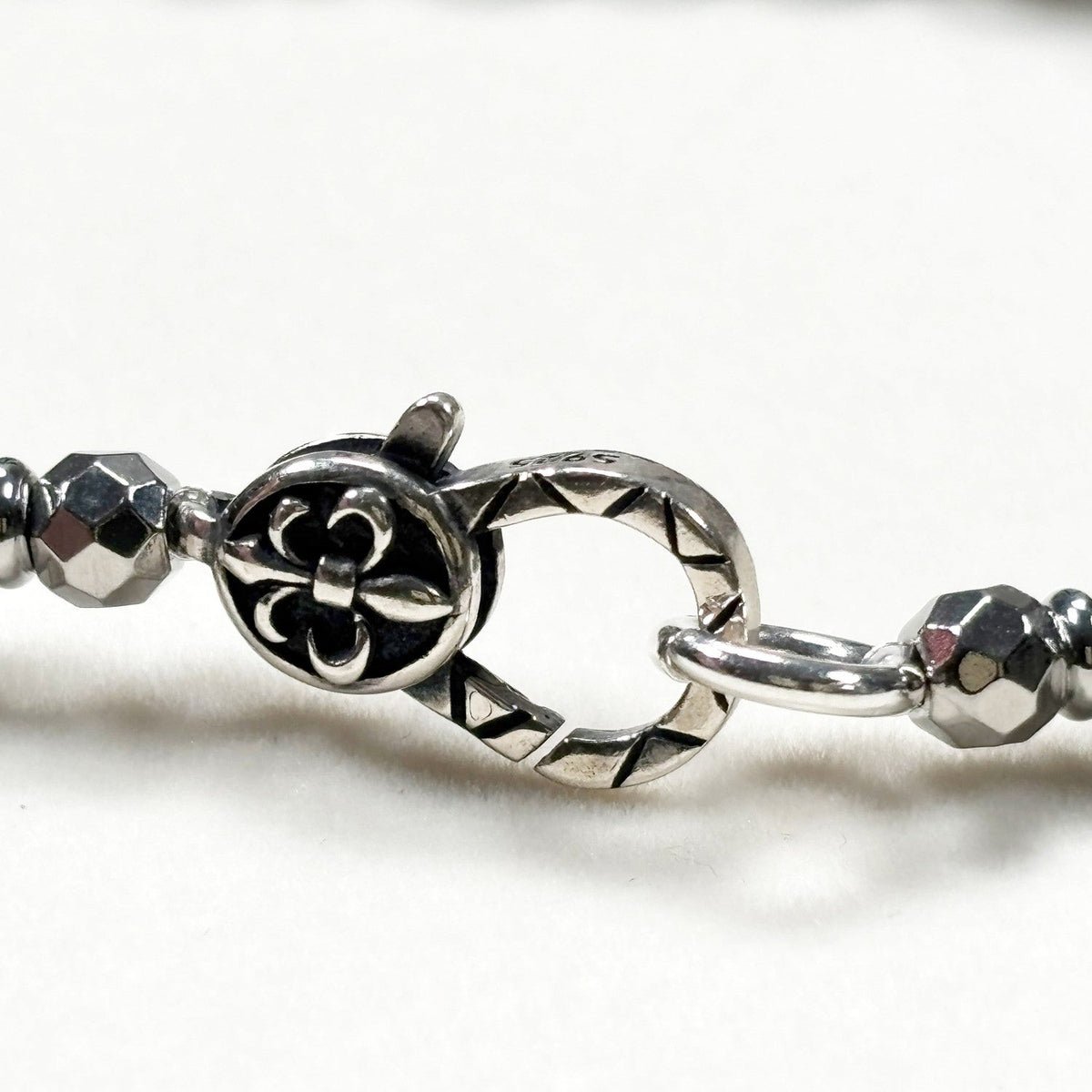 Blackgold Super Seven Quartz Charm w/ Black Skeletal Sunstone Dual -Loop Bracelet