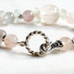 Rutilated Quartz Charm +Rainbow Rabbit Fur Quartz  w/ Prehnite Bracelet
