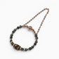 Tiger Tooth Dzi Bead w/ Green Rutilated Quartz Bangle