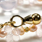 Mozambique Rose Quartz w/ Freshwater Pearl Dual- Loop Bracelet