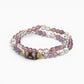 Special Three Eye Dzi Bead + Amethyst Super Seven Quartz w/ Clear Quartz Dual-Loop Bracelet