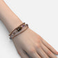 Lotus Three Eye Dzi Bead w/ Super Seven Quartz Bangle
