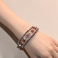Ametrine Charm +Strawberry Quartz  w/ Moonstone Bracelet